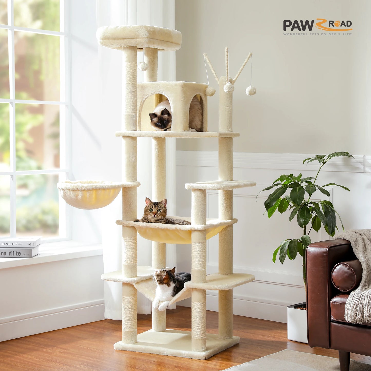 Tall Cat Tower/Super Big Hammock/Scratching Post