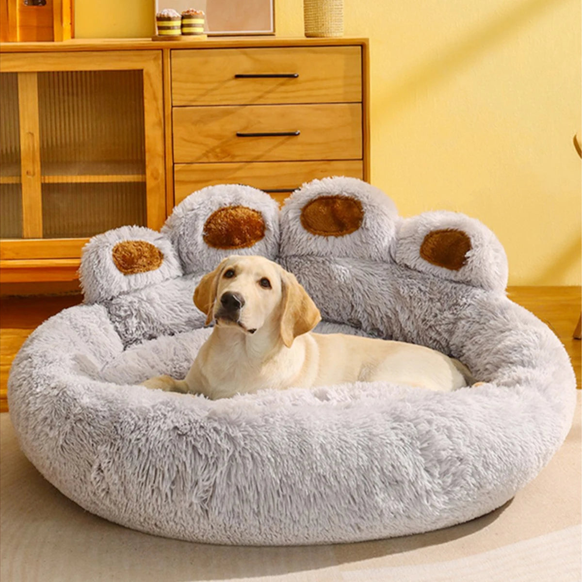 Fluffy Winter Warm Pets Kennel Mat Bed