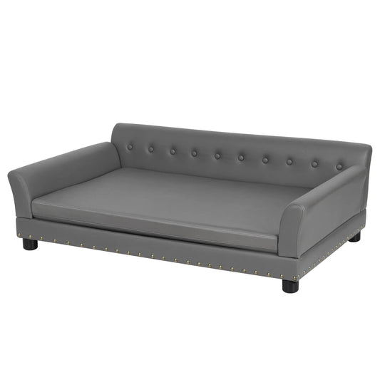Durable Elevated Dog Sofa Bed, Comfortable Couch