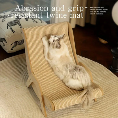 2-In-1 Scratcher - Durable Rope No Tearing Pet Chair