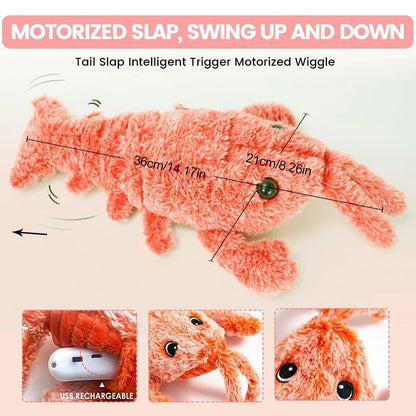 Floppy Lobster Interactive Dog Funny Plush Toy Squeak