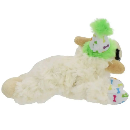 Birthday Lamb Chop Dog Toy Plush Squeaky