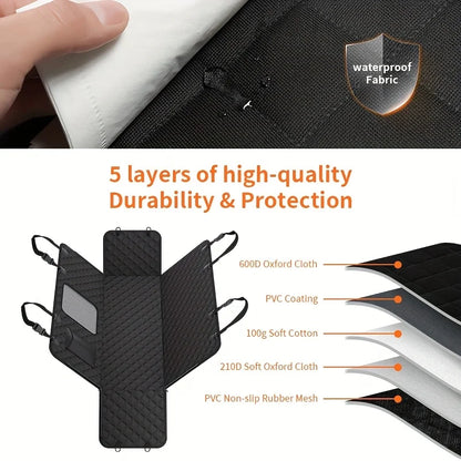 Heavy Duty Scratchproof Dog Back Seat Cover