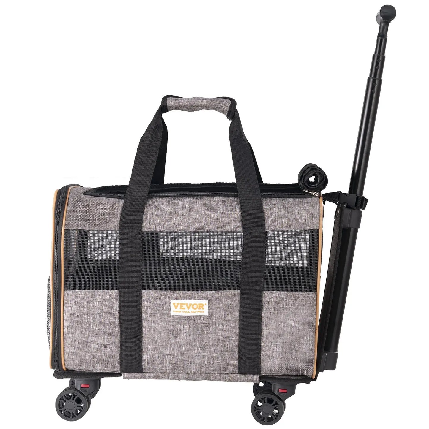 Carrier with Wheels for Pets under 22 lbs,