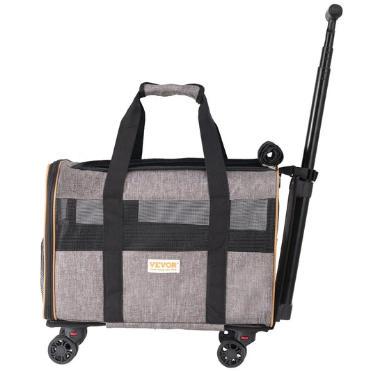 Carrier with Wheels for Pets under 22 lbs,
