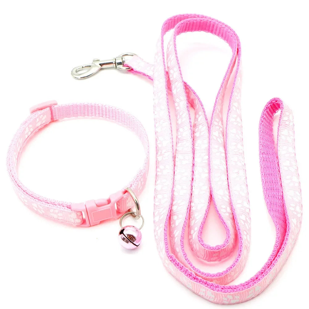Leash Adjustable Collar Printed