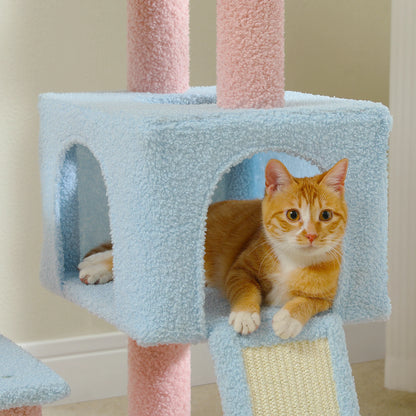 Multi-Level Sisal Covered Scratching Posts Condo Top Perch