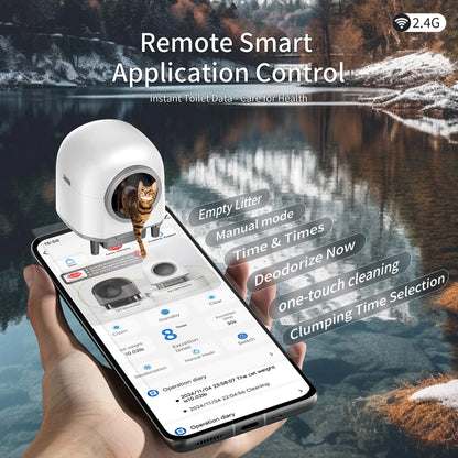 Automatic Cat Litter Box Self Cleaning Sandbox APP