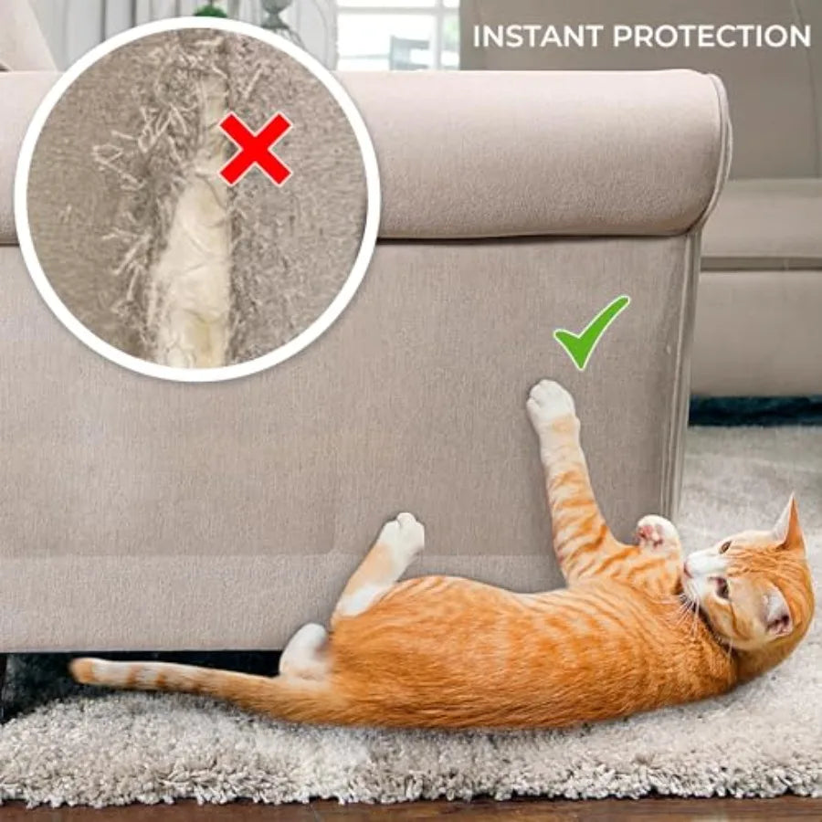 Ultra Clear Anti Cat Scratch Shields 10 Pack, Protects Furniture