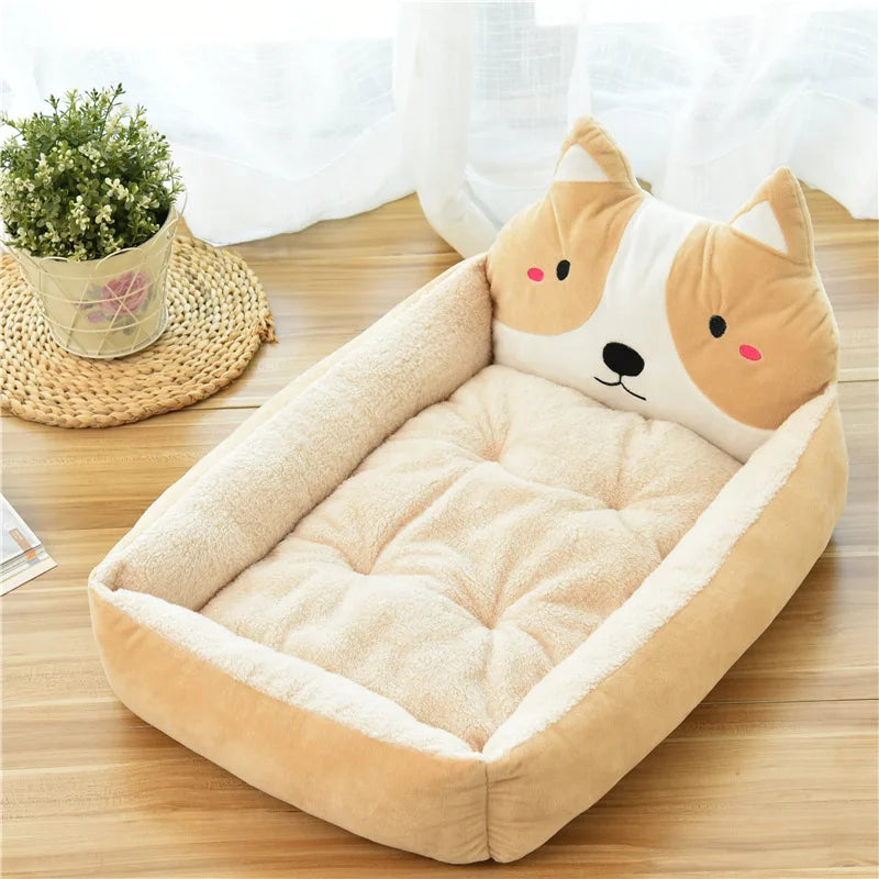Sofa Washable Cartoon Pet Beds for Small Dogs Cats