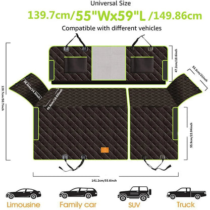 6-in-1 Pet Rear Seat Car Cushion Waterproof