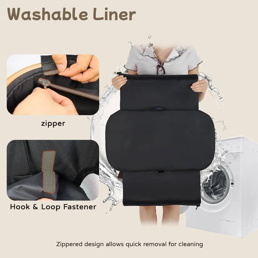 3-in-1 Pet Stroller/Foldable Cart/Removable Carrier & Storage