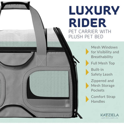 Multi-Functional Pet Travel Bag, Soft-Sided Carrier