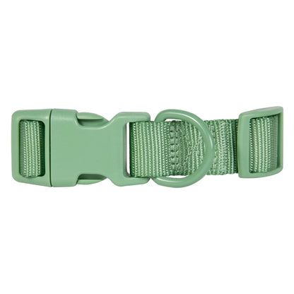 Adjustable Polyester Dog Collar with D-Ring Leash Attachment