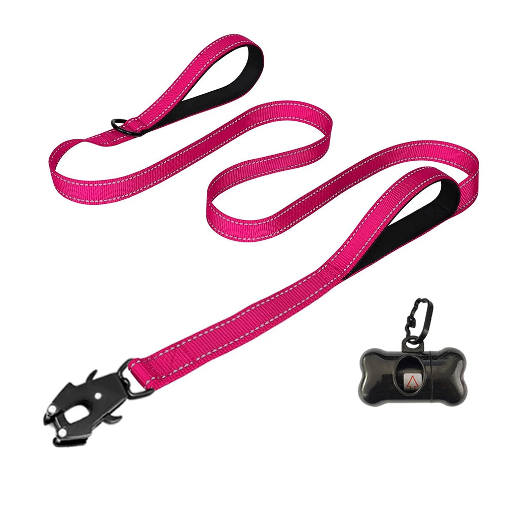 Heavy Duty Leash- Nylon Soft Padded 2 Handle