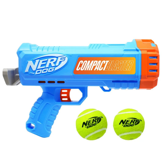Compact Tennis Ball Launcher Dogs with 2 Balls Hands-Free