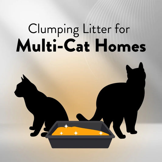 Lightweight Cat Litter No-Mess Clumping Odor Control 10.5 lb