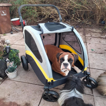 Premium Dog Stroller/4 Wheel/Foldable