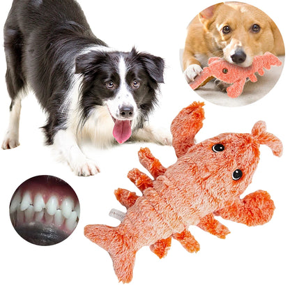 Floppy Lobster Interactive Dog Funny Plush Toy Squeak