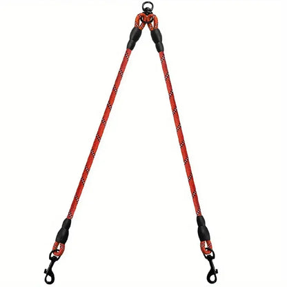 Dual Dog Leash - 360 Swivel No Tangle