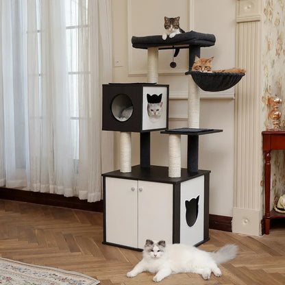 Luxury Cat Tree Condo, Climbing Tower, Scratching Post