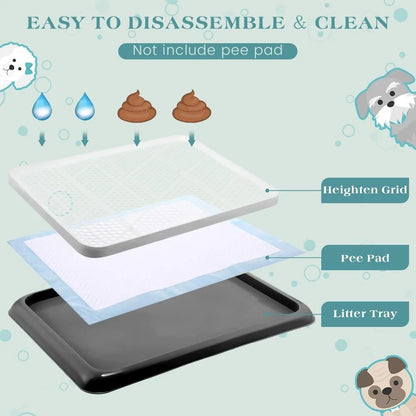 Dog Pee Pad Holder Potty Tray Portable