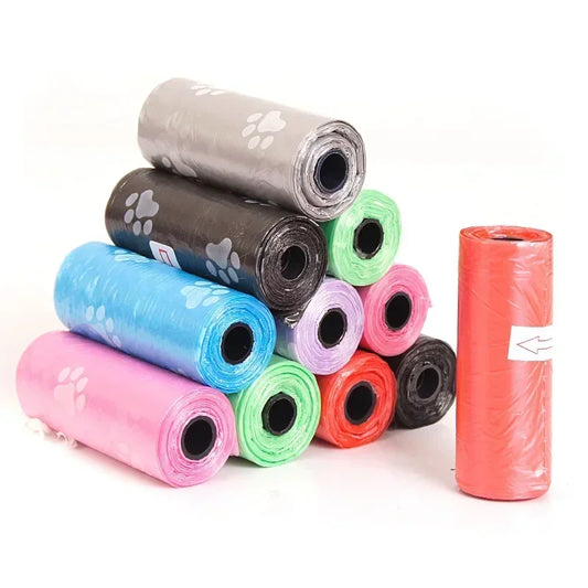 10/20 Roll Dog Poop Bags Refill Mixed Colors