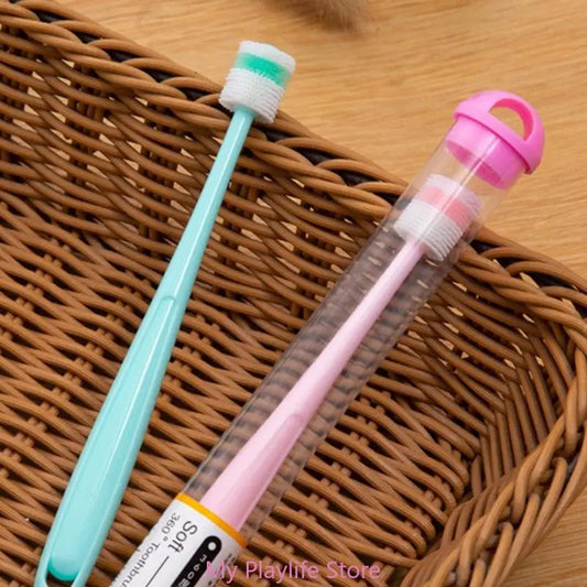 Small Toothbrush Teeth Cleaning Soft Silicone Bristle