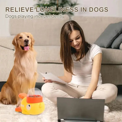 Interactive Pet Automatic Food Treat Dispenser Duck
