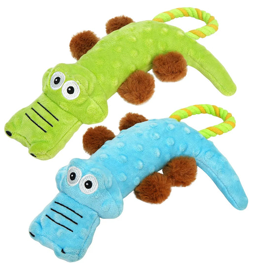 Dog Squeaky Toy, 2 Pack, Tug of War Interactive